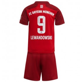 FC Bayern München Dres Robert Lewandowski 9 Dječji Domaći 2021/22 Kratkih Rukava